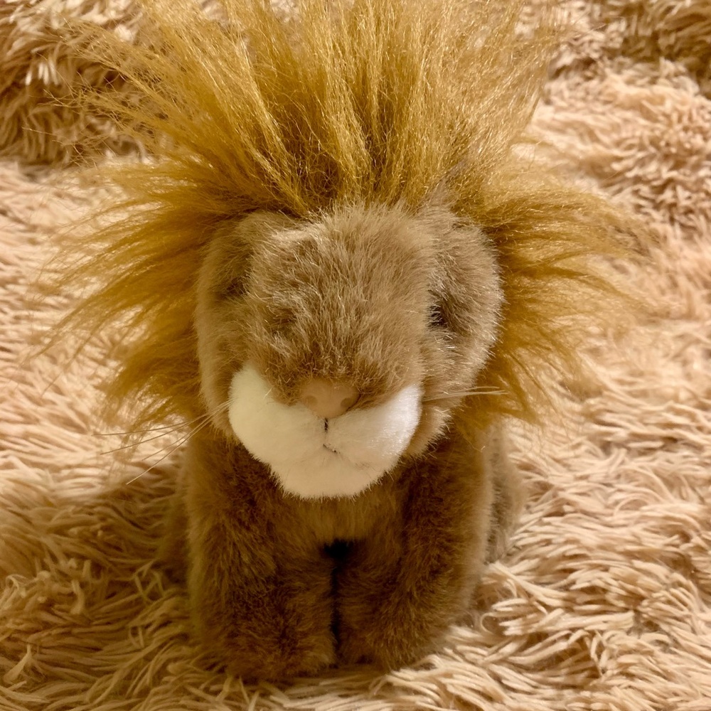 Unipak Lion stuffed animal plush toy brushable mane and tail